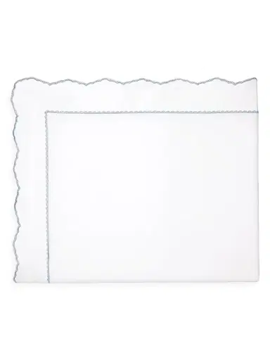 Sferra Pettine Sheets & Pillowcases Collection - White Sky Full | Thumbnail 2 Sferra Pettine Sheets & Pillowcases Collection - White Sky Full | Thumbnail 2