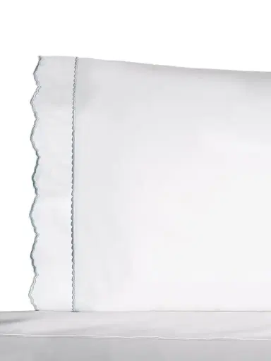 Sferra Pettine Sheets & Pillowcases Collection - White Sky Full | Thumbnail 1 Sferra Pettine Sheets & Pillowcases Collection - White Sky Full | Thumbnail 1