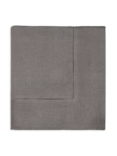 Sferra Festival Round Linen Tablecloth - Grey | Thumbnail 1 Sferra Festival Round Linen Tablecloth - Grey | Thumbnail 1