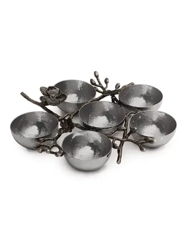 Michael Aram Black Orchid Six Compartment Plate | Thumbnail 1 Michael Aram Black Orchid Six Compartment Plate | Thumbnail 1