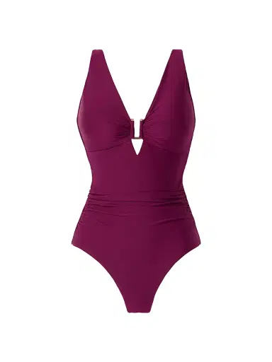 Magicsuit Women's Marquis Kristi Ruched One-Piece Swimsuit - Boysenberry - Size 16 | Thumbnail 1 Magicsuit Women's Marquis Kristi Ruched One-Piece Swimsuit - Boysenberry - Size 16 | Thumbnail 1