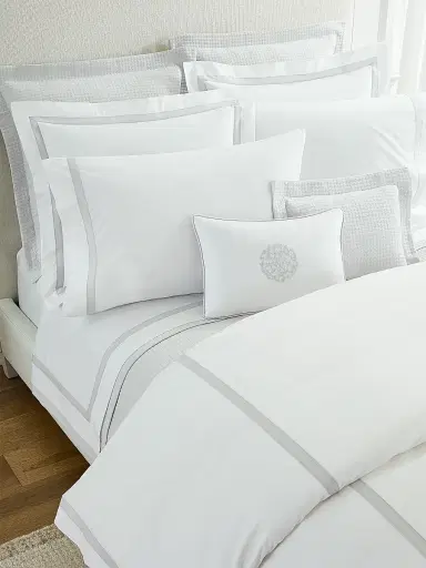 Sferra Estate Duvet & Sham Collection - White Sand European | Thumbnail 3 Sferra Estate Duvet & Sham Collection - White Sand European | Thumbnail 3