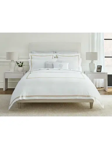 Sferra Estate Duvet & Sham Collection - White Sand European | Thumbnail 5 Sferra Estate Duvet & Sham Collection - White Sand European | Thumbnail 5