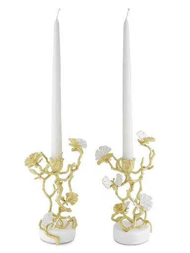 Michael Aram Butterfly Gingko Gold 2-Piece Candelholder Set | Thumbnail 3 Michael Aram Butterfly Gingko Gold 2-Piece Candelholder Set | Thumbnail 3