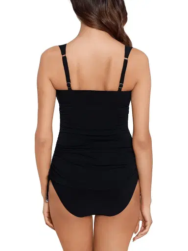 Magicsuit Women's Solids Dani Ruched Tankini Top - Black - Size 16 | Thumbnail 4 Magicsuit Women's Solids Dani Ruched Tankini Top - Black - Size 16 | Thumbnail 4