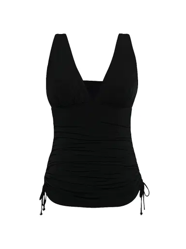 Magicsuit Women's Solids Dani Ruched Tankini Top - Black - Size 16 | Thumbnail 1 Magicsuit Women's Solids Dani Ruched Tankini Top - Black - Size 16 | Thumbnail 1