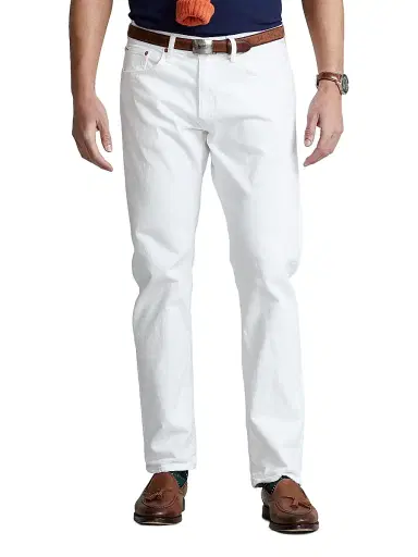 Polo Ralph Lauren Men's Varick Slim Straight Jeans - White | Thumbnail 3 Polo Ralph Lauren Men's Varick Slim Straight Jeans - White | Thumbnail 3