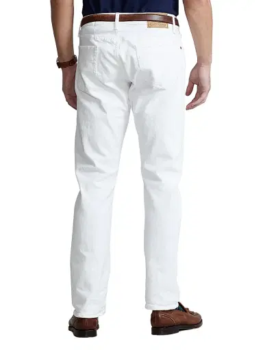 Polo Ralph Lauren Men's Varick Slim Straight Jeans - White | Thumbnail 4 Polo Ralph Lauren Men's Varick Slim Straight Jeans - White | Thumbnail 4