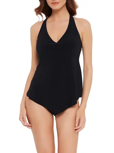Magicsuit Women's Solids Taylor Draped Tankini Top - Black - Size 16 | Thumbnail 1 Magicsuit Women's Solids Taylor Draped Tankini Top - Black - Size 16 | Thumbnail 1