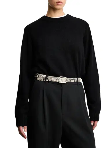 Déhanche Women's Mija Snake-Embossed Leather Belt | Thumbnail 2 Déhanche Women's Mija Snake-Embossed Leather Belt | Thumbnail 2