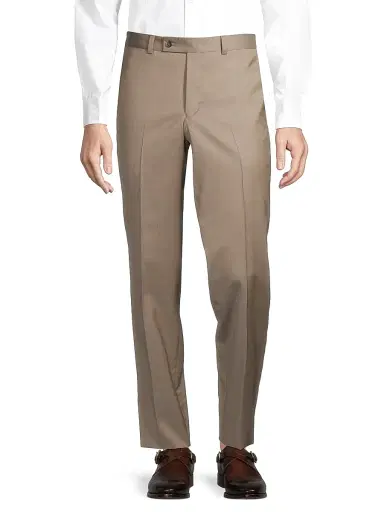 Saks Fifth Avenue Men's COLLECTION Oslo Basic Wool Pants - Beige - Size 30 | Thumbnail 3 Saks Fifth Avenue Men's COLLECTION Oslo Basic Wool Pants - Beige - Size 30 | Thumbnail 3