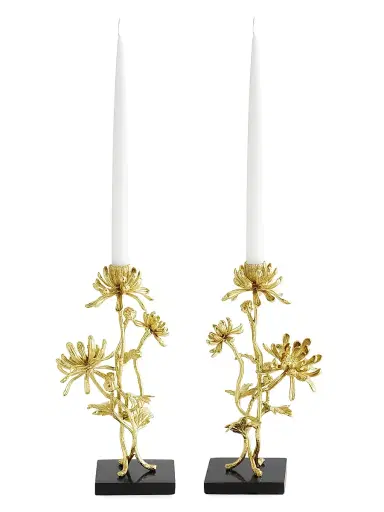 Michael Aram Dahlia 2-Piece Tall Candleholder Set | Thumbnail 3 Michael Aram Dahlia 2-Piece Tall Candleholder Set | Thumbnail 3