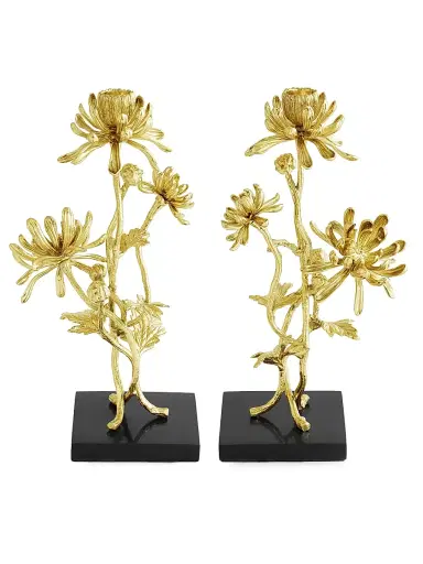 Michael Aram Dahlia 2-Piece Tall Candleholder Set | Thumbnail 1 Michael Aram Dahlia 2-Piece Tall Candleholder Set | Thumbnail 1