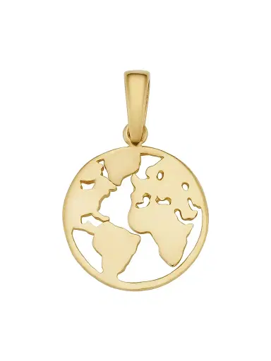 Oradina Women's 14K Yellow Gold Joy To The World Pendant Charm - Yellow Gold | Thumbnail 1 Oradina Women's 14K Yellow Gold Joy To The World Pendant Charm - Yellow Gold | Thumbnail 1