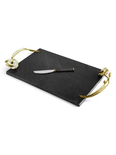 Michael Aram Anemone Large Cheese Board & Knife | Thumbnail 4 Michael Aram Anemone Large Cheese Board & Knife | Thumbnail 4