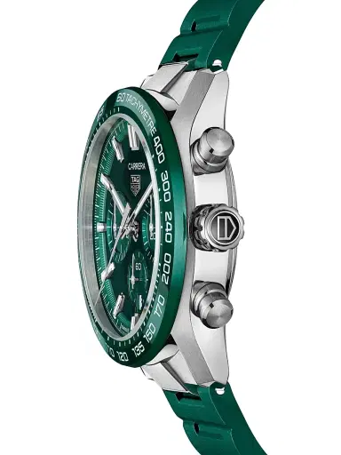 TAG Heuer Men's Carrera Stainless Steel Chronograph Watch/44MM - Green | Thumbnail 4 TAG Heuer Men's Carrera Stainless Steel Chronograph Watch/44MM - Green | Thumbnail 4