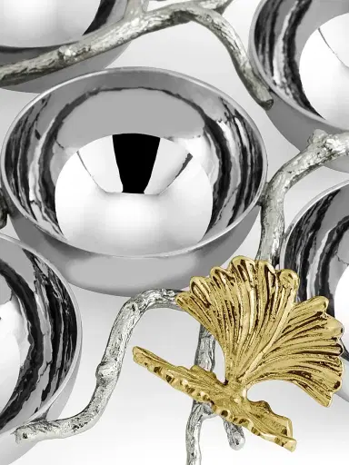Michael Aram Butterfly Ginkgo Luxe Seder Plate | Thumbnail 4 Michael Aram Butterfly Ginkgo Luxe Seder Plate | Thumbnail 4