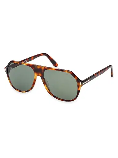 TOM FORD Men's Hayes 59MM Pilot Sunglasses - Black Brown | Thumbnail 1 TOM FORD Men's Hayes 59MM Pilot Sunglasses - Black Brown | Thumbnail 1