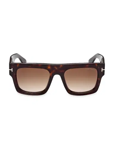 TOM FORD Men's Fausto 53MM Square Sunglasses - Dark Havana | Thumbnail 2 TOM FORD Men's Fausto 53MM Square Sunglasses - Dark Havana | Thumbnail 2