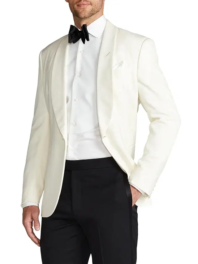 Men's Gregory Barathea Dinner Jacket - Cream Men's Gregory Barathea Dinner Jacket - Cream