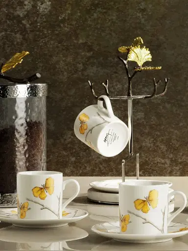 Michael Aram Butterfly Ginkgo 9-Piece Teacup, Saucer, & Stand Demi Set | Thumbnail 8 Michael Aram Butterfly Ginkgo 9-Piece Teacup, Saucer, & Stand Demi Set | Thumbnail 8