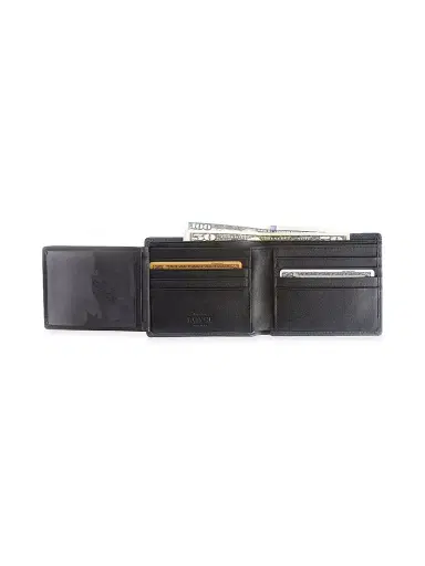Royce New York Men's RFID Blocking Tri-Fold Wallet - Navy Black | Thumbnail 3 Royce New York Men's RFID Blocking Tri-Fold Wallet - Navy Black | Thumbnail 3