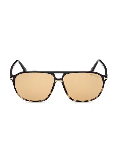 Tom Ford Men's Bruce 61MM Navigator Sunglasses - Tokyo Tortoise | Thumbnail 2 Tom Ford Men's Bruce 61MM Navigator Sunglasses - Tokyo Tortoise | Thumbnail 2