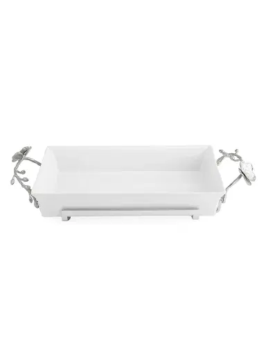 Michael Aram White Orchid 3-Quart Casserole Dish | Thumbnail 1 Michael Aram White Orchid 3-Quart Casserole Dish | Thumbnail 1