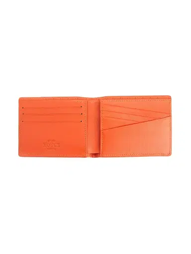 Royce New York Men's RFID-Blocking Slim Bi-Fold Leather Wallet - Orange | Thumbnail 3 Royce New York Men's RFID-Blocking Slim Bi-Fold Leather Wallet - Orange | Thumbnail 3