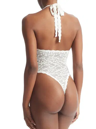 Hanky Panky Women's I Do Shimmer Lace Bridal Teddy - Light | Thumbnail 2 Hanky Panky Women's I Do Shimmer Lace Bridal Teddy - Light | Thumbnail 2