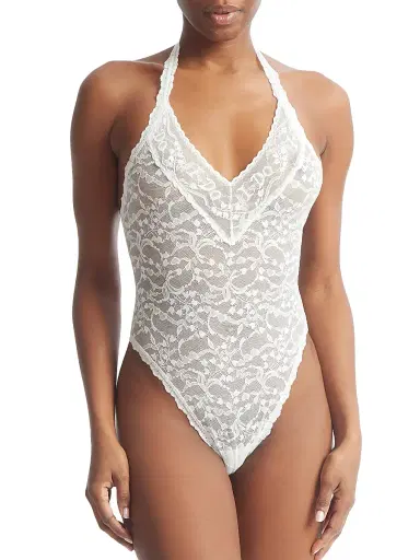 Hanky Panky Women's I Do Shimmer Lace Bridal Teddy - Light | Thumbnail 1 Hanky Panky Women's I Do Shimmer Lace Bridal Teddy - Light | Thumbnail 1