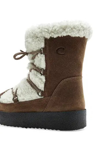 La Canadienne Women's Eloise Shearling & Leather Winter Boots - Walnut | Thumbnail 4 La Canadienne Women's Eloise Shearling & Leather Winter Boots - Walnut | Thumbnail 4