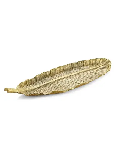 Michael Aram New Leaves Large Banana Leaf Platter | Thumbnail 1 Michael Aram New Leaves Large Banana Leaf Platter | Thumbnail 1