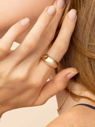 Oradina Women's 14K Yellow Gold The Archie Bold Ring - Yellow Gold | Thumbnail 4 Oradina Women's 14K Yellow Gold The Archie Bold Ring - Yellow Gold | Thumbnail 4