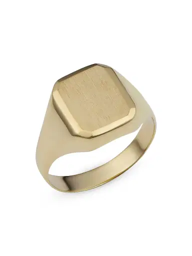 Oradina Men's 14K Yellow Solid Gold The Duke Signet Ring - Yellow Gold | Thumbnail 1 Oradina Men's 14K Yellow Solid Gold The Duke Signet Ring - Yellow Gold | Thumbnail 1