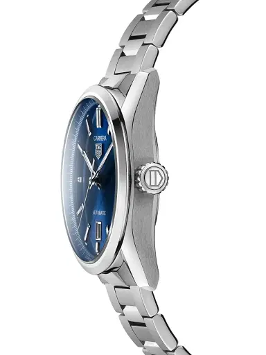 TAG Heuer Women's Carrera Stainless Steel & Blue Dial Automatic 39MM Bracelet Watch - Silver | Thumbnail 3 TAG Heuer Women's Carrera Stainless Steel & Blue Dial Automatic 39MM Bracelet Watch - Silver | Thumbnail 3