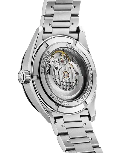 TAG Heuer Women's Carrera Stainless Steel & Blue Dial Automatic 39MM Bracelet Watch - Silver | Thumbnail 4 TAG Heuer Women's Carrera Stainless Steel & Blue Dial Automatic 39MM Bracelet Watch - Silver | Thumbnail 4