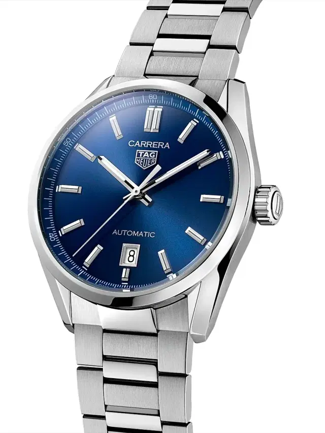 Women's Carrera Stainless Steel & Blue Dial Automatic 39MM Bracelet Watch - Silver Women's Carrera Stainless Steel & Blue Dial Automatic 39MM Bracelet Watch - Silver