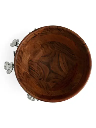 Michael Aram White Orchid Wood Salad Bowl | Thumbnail 4 Michael Aram White Orchid Wood Salad Bowl | Thumbnail 4