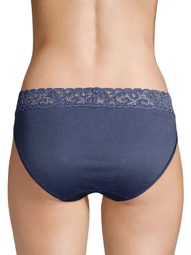 Hanro Women's Moments Hi-Cut Brief - White | Thumbnail 4 Hanro Women's Moments Hi-Cut Brief - White | Thumbnail 4