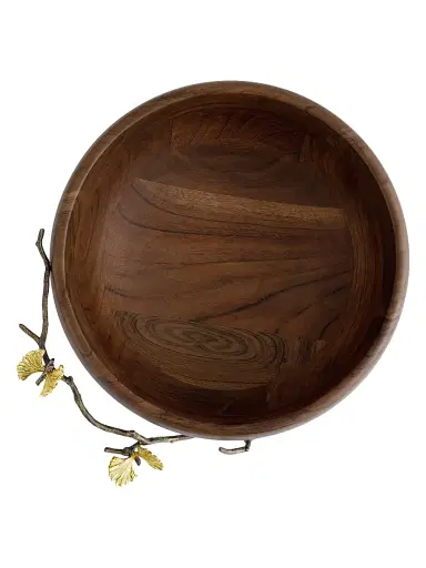 Michael Aram Butterfly Ginkgo Wood Salad Bowl | Thumbnail 3 Michael Aram Butterfly Ginkgo Wood Salad Bowl | Thumbnail 3