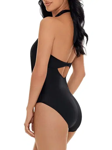 Magicsuit Women's Chromatique Joelle Gathered One-Piece Swimsuit - Black | Thumbnail 2 Magicsuit Women's Chromatique Joelle Gathered One-Piece Swimsuit - Black | Thumbnail 2
