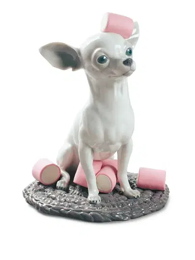 Lladro Chihuahua with Marshmallows Dog Figurine | Thumbnail 1 Lladro Chihuahua with Marshmallows Dog Figurine | Thumbnail 1
