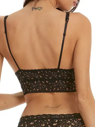 Hanky Panky Women's Xdye Leopard-Print Lace Retro Bralette - Black Praline | Thumbnail 2 Hanky Panky Women's Xdye Leopard-Print Lace Retro Bralette - Black Praline | Thumbnail 2