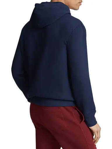 Polo Ralph Lauren Men's RL Fleece Hoodie - Navy | Thumbnail 4 Polo Ralph Lauren Men's RL Fleece Hoodie - Navy | Thumbnail 4