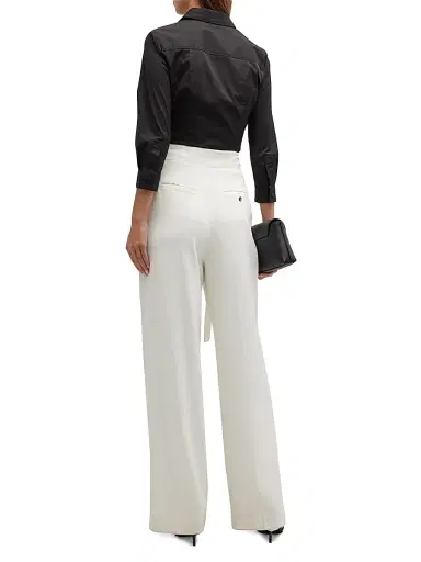 Carolina Herrera Women's Classic Cotton Blouse - Black - Size 18 | Thumbnail 7 Carolina Herrera Women's Classic Cotton Blouse - Black - Size 18 | Thumbnail 7