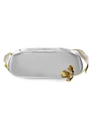 Michael Aram Tulip Stainless Steel Tray | Thumbnail 2 Michael Aram Tulip Stainless Steel Tray | Thumbnail 2
