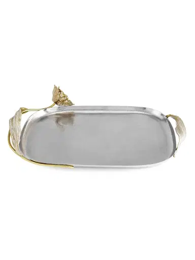 Michael Aram Tulip Stainless Steel Tray | Thumbnail 3 Michael Aram Tulip Stainless Steel Tray | Thumbnail 3