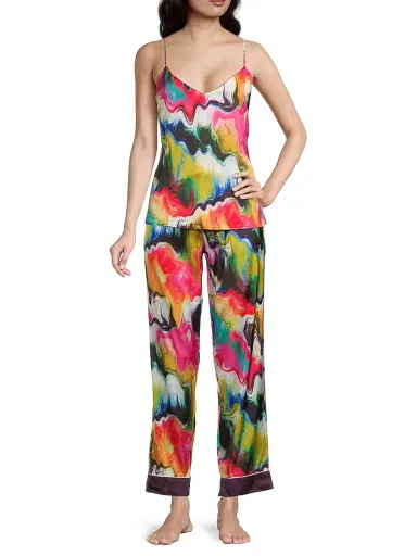 Averie Women's Shanaya Iridiana Printed 2-Piece Pajama Set | Thumbnail 2 Averie Women's Shanaya Iridiana Printed 2-Piece Pajama Set | Thumbnail 2