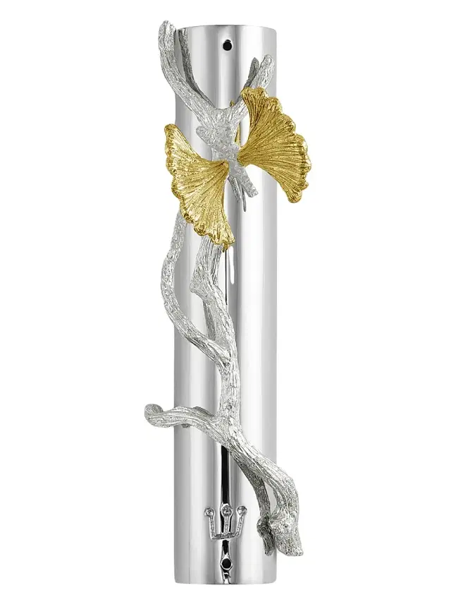Butterfly Ginkgo Luxe Mezuzah Butterfly Ginkgo Luxe Mezuzah